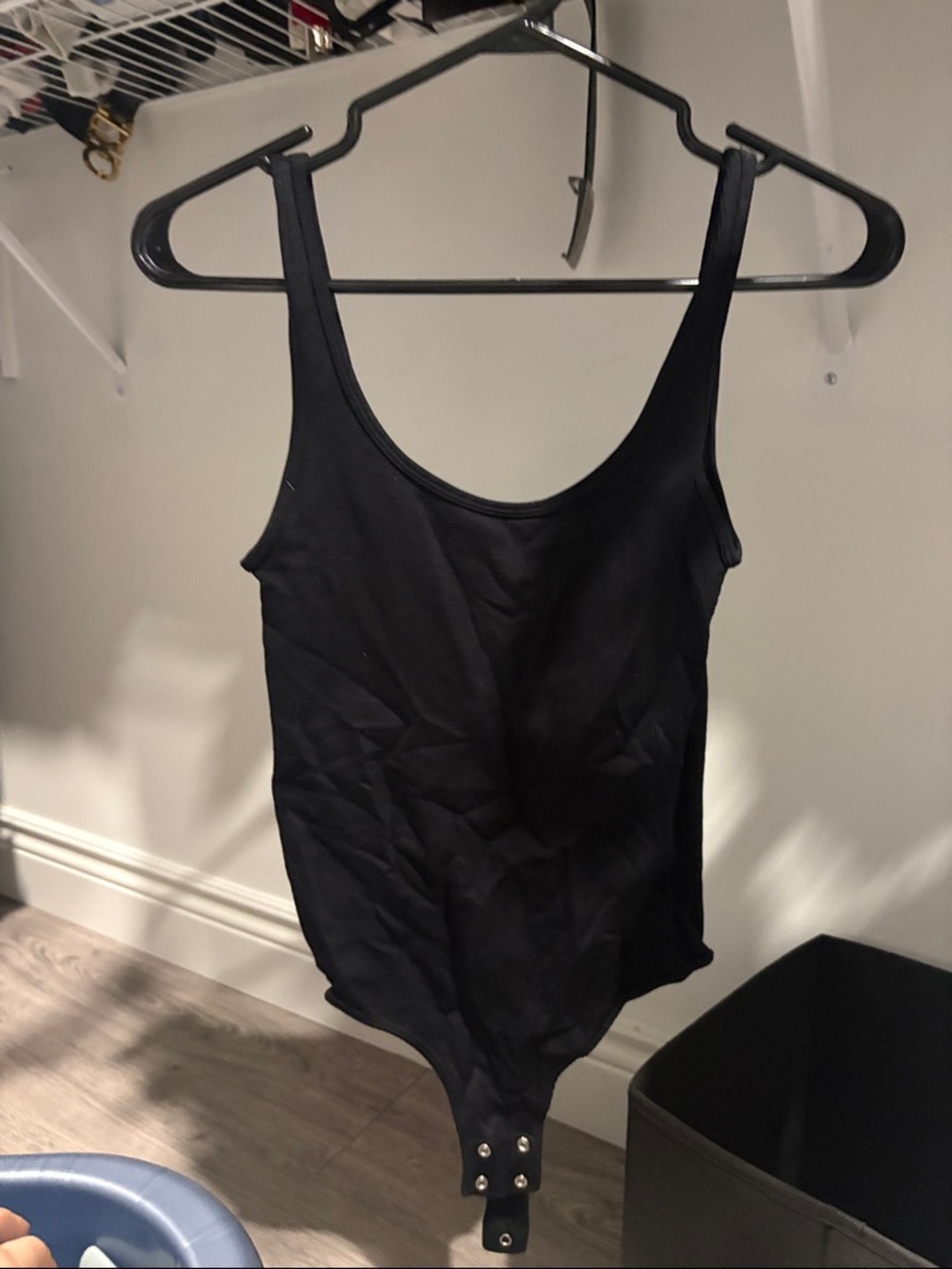 Dynamite Black Ribbed Tank Bodysuit - Picture 1 of 1